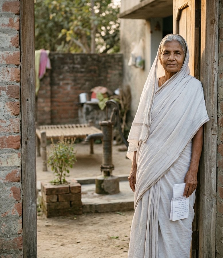 Savitri, who came back to the village